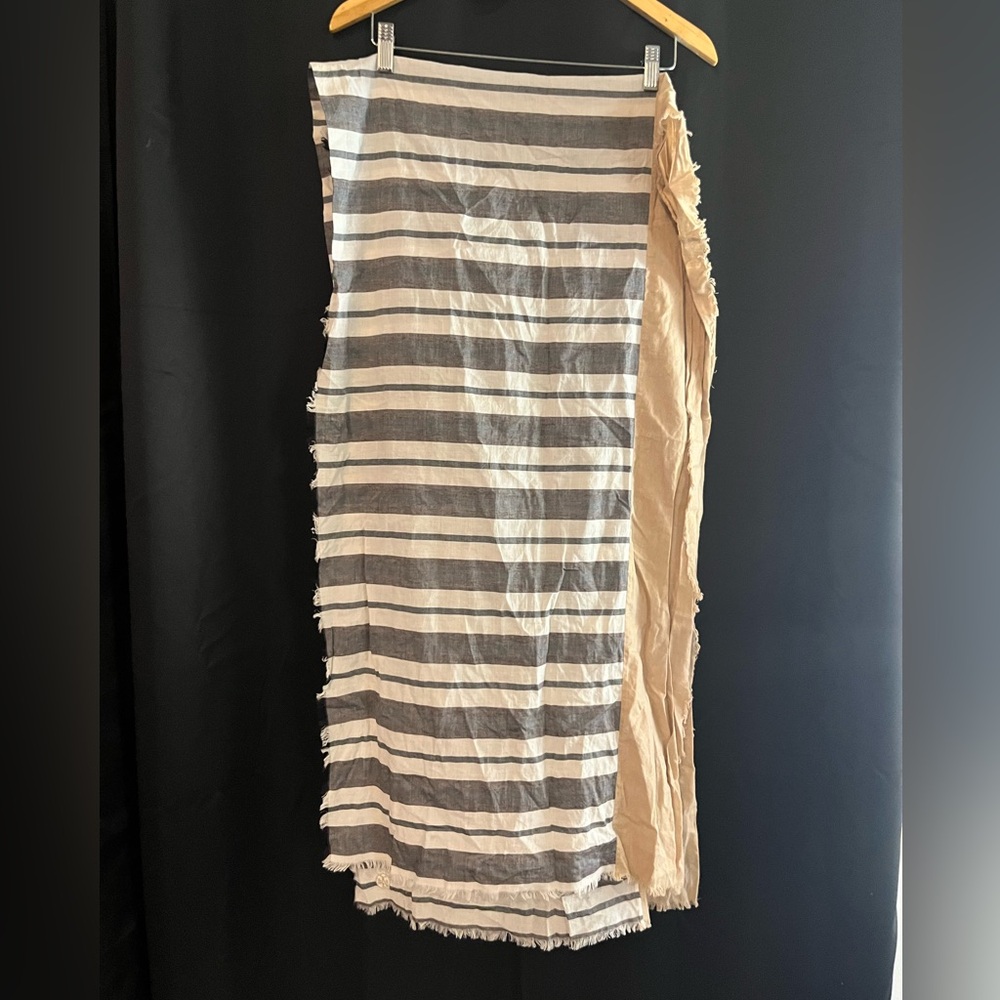Tory Burch cotton stripe wrap